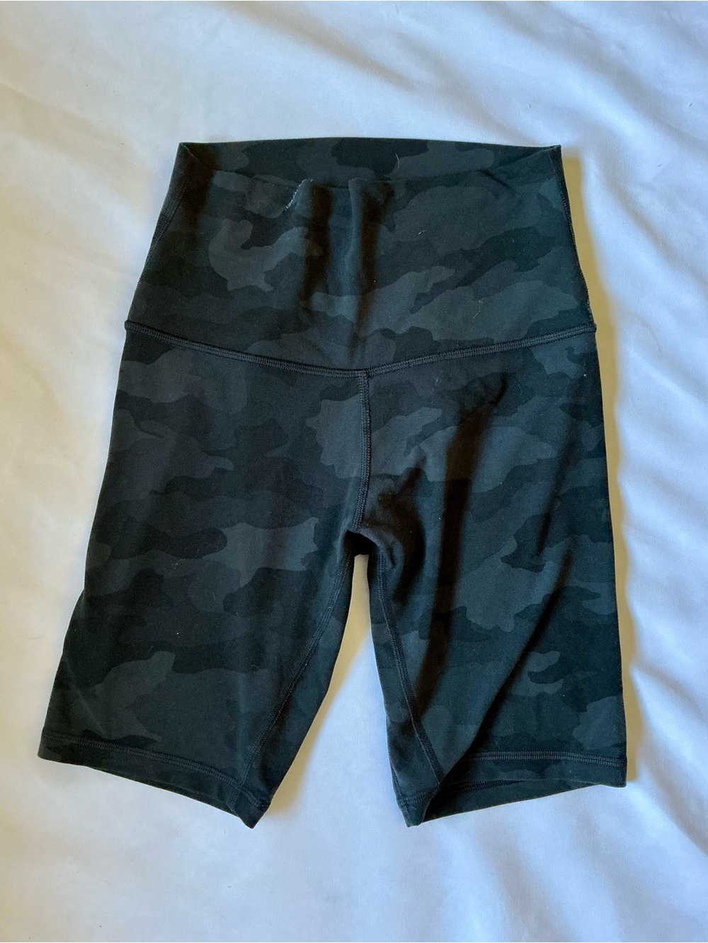 lululemon athletica Black Camo High-Rise Bike Shorts